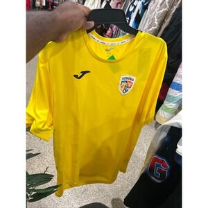 Joma Romania National Football Team Soccer Jersey Yellow Men's Size XL